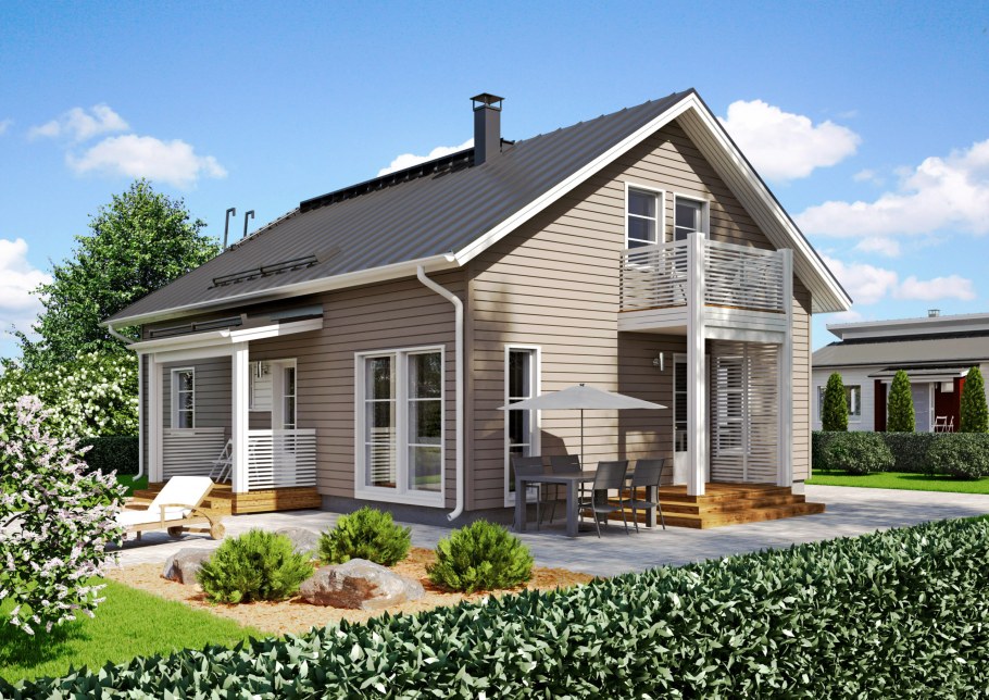 Финский дом 2 этажа