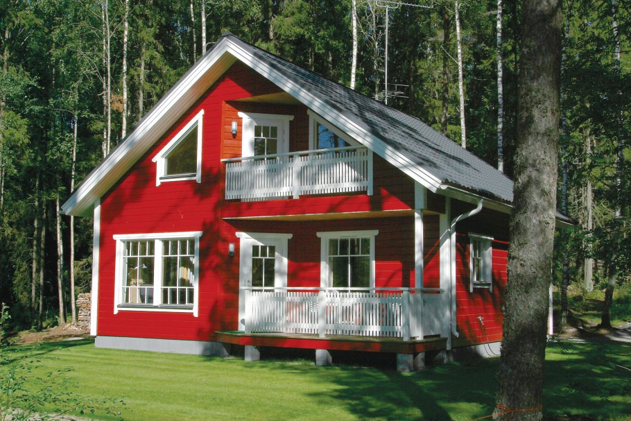 Финский дом полутораэтажный