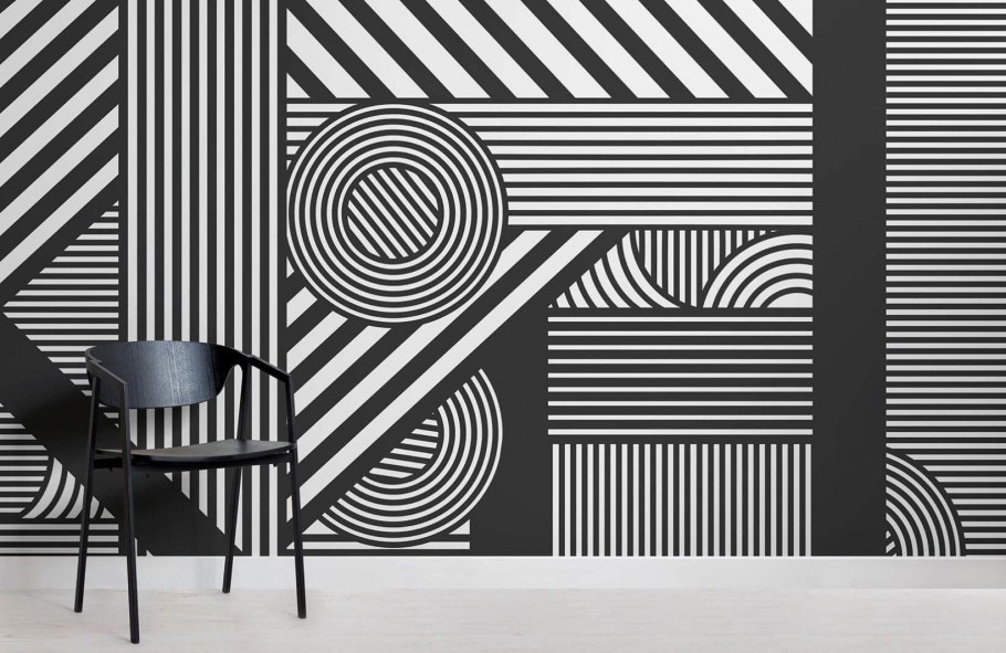 Абстрактные композиции на стене