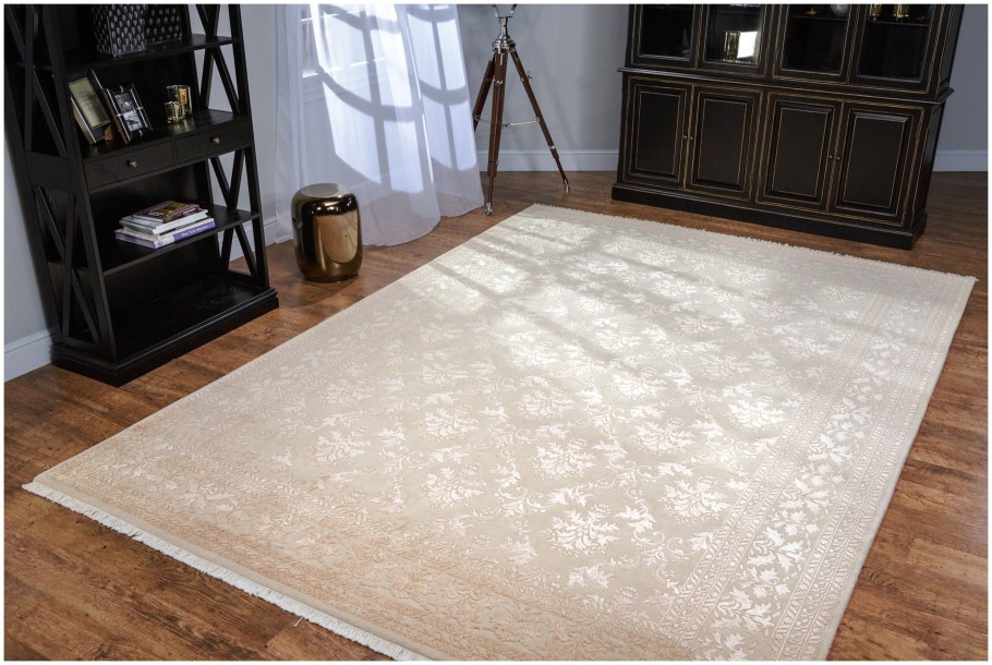 Индийский ковер из арт-шелка King of Agra no28-cre-cre