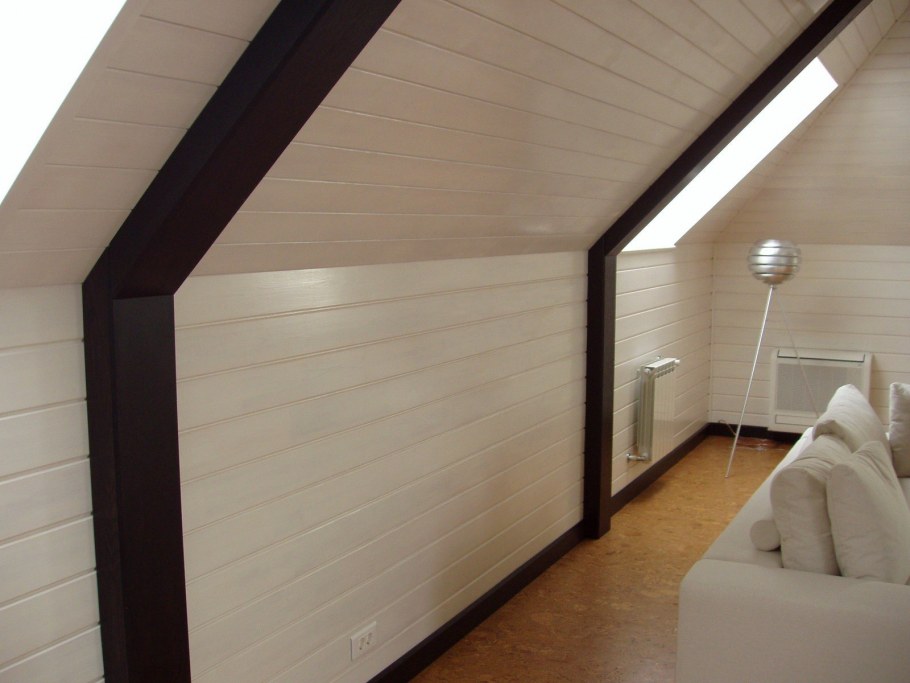 Потолок имитация бруса кедр