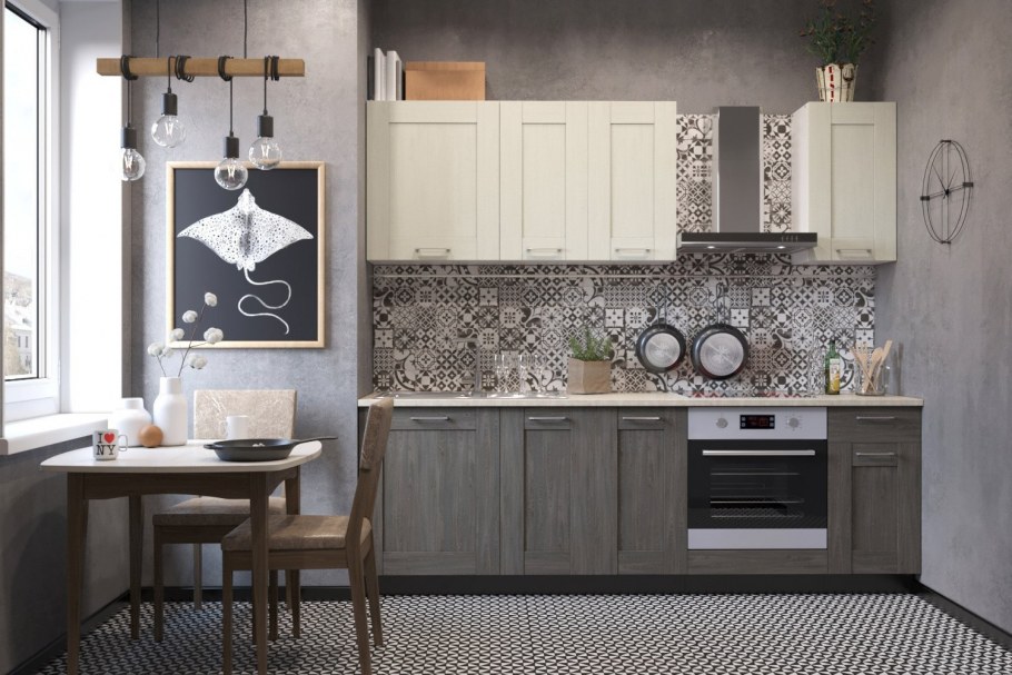 Двухцветная кухня