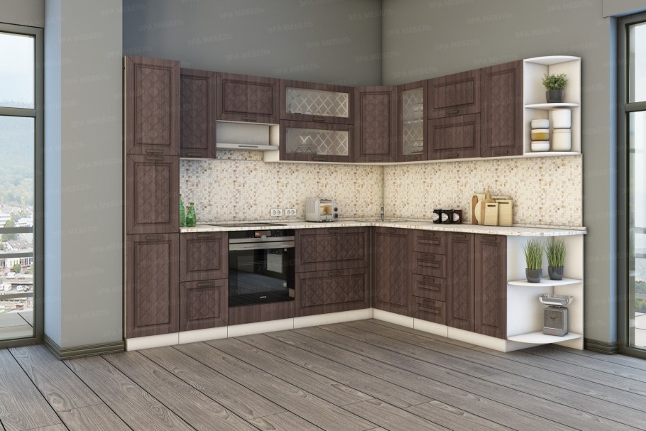 Кухня Хозяюшка Магнолия деним 1.5