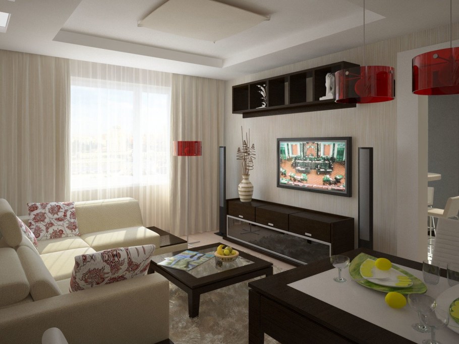 Гостиная в панельном доме