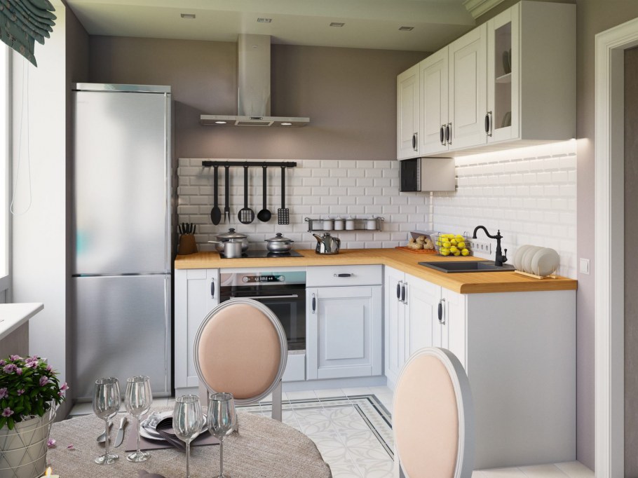 Маленькие кухни в панельных домах