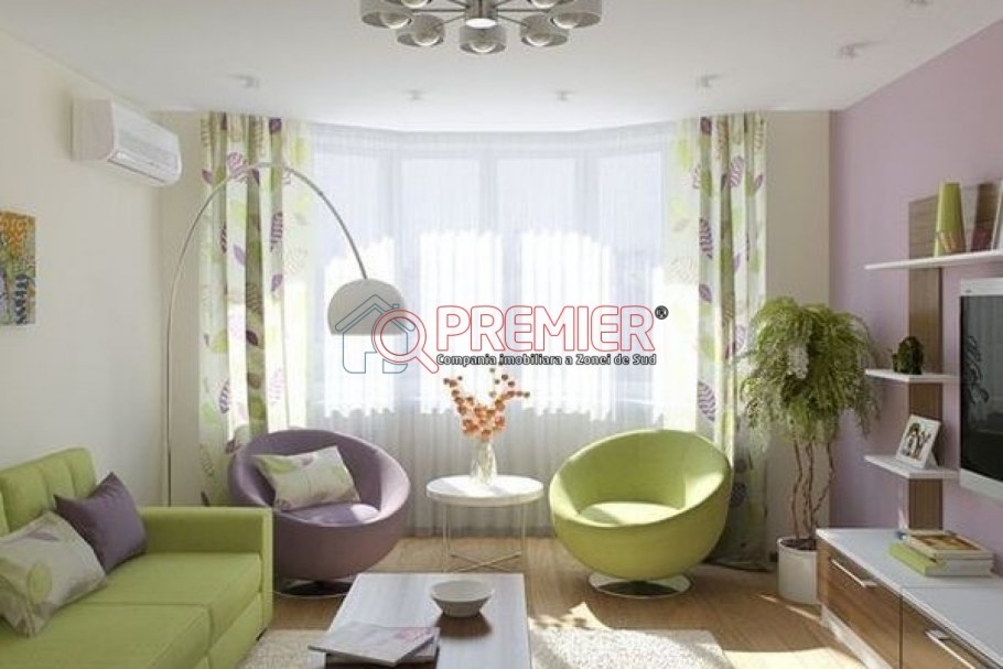 Интерьер спальни-гостиной