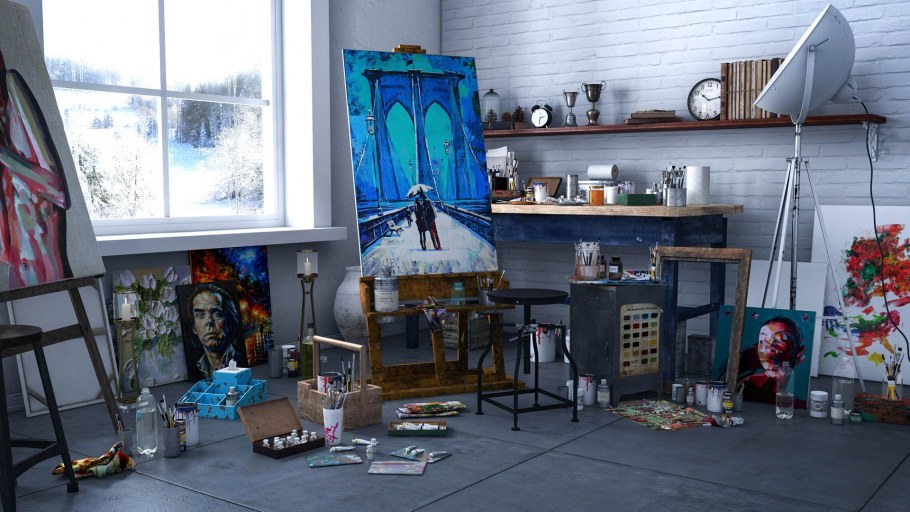 Комната художника