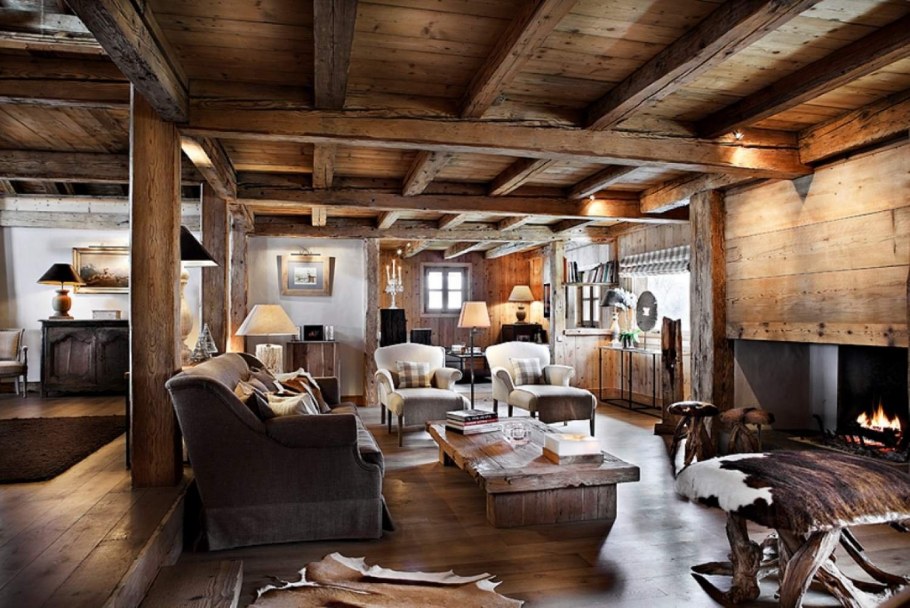 Мансардный этаж в стиле Шале