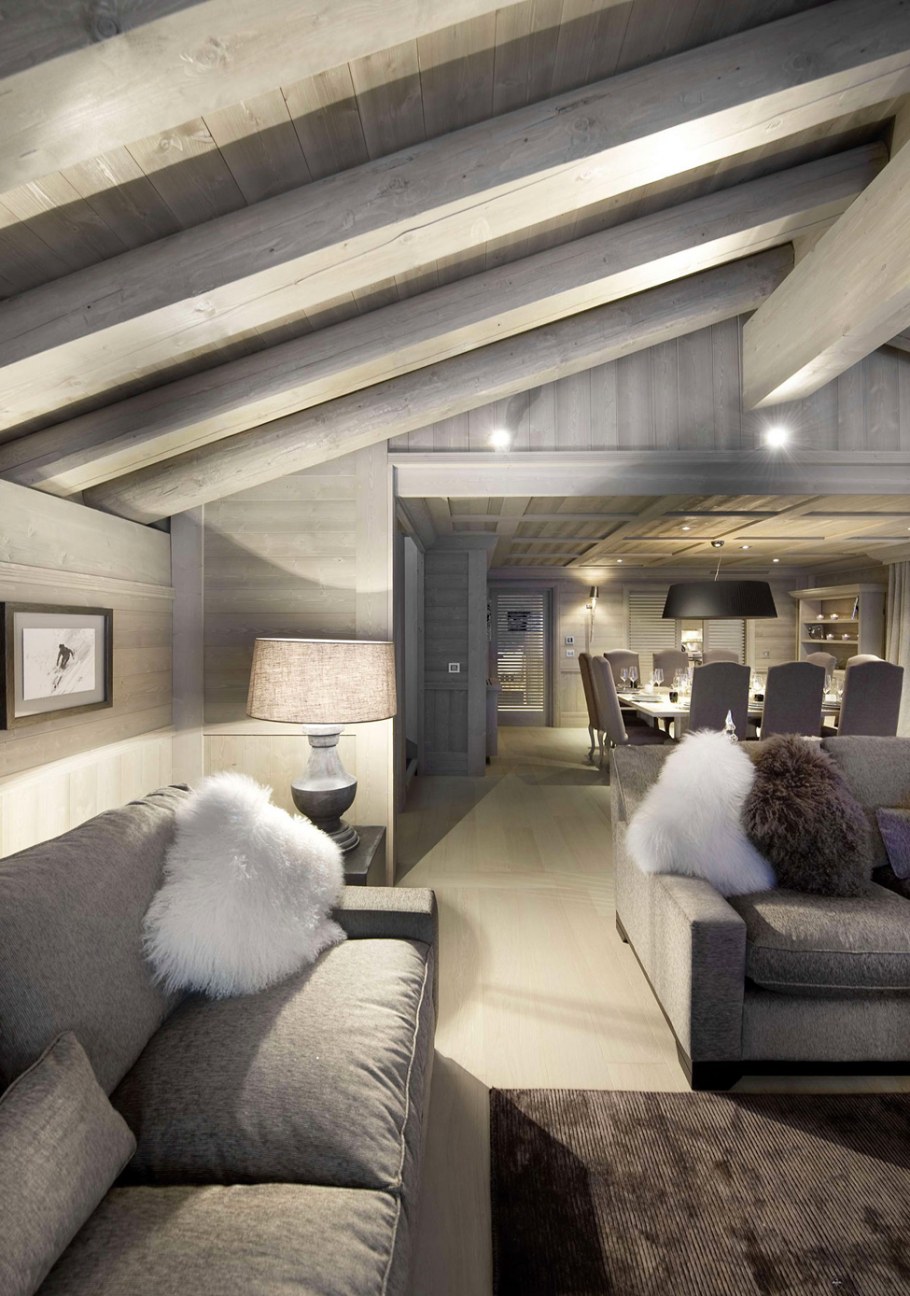 Потолок в стиле Шале