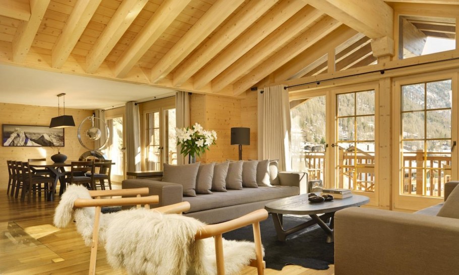 Мансарда Шале интерьер