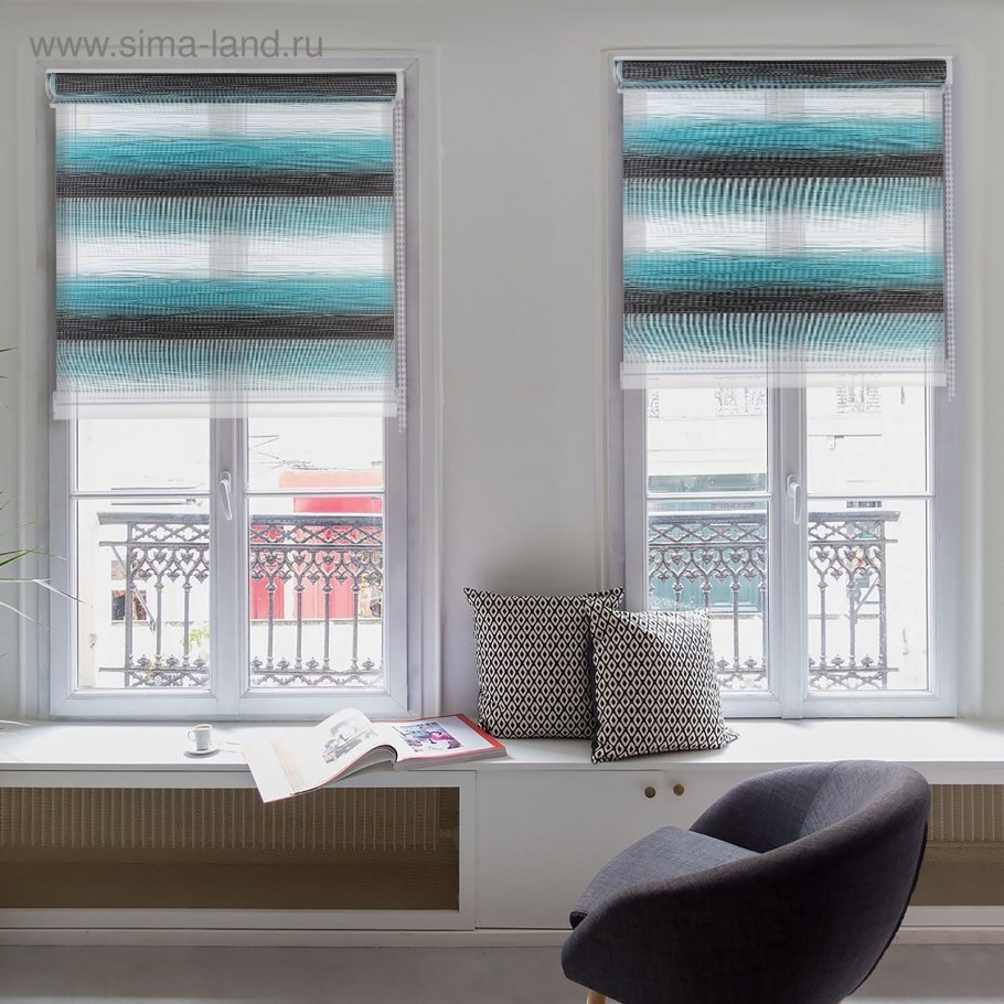 Рулонная штора "день-ночь Сантайм декор Арабески"