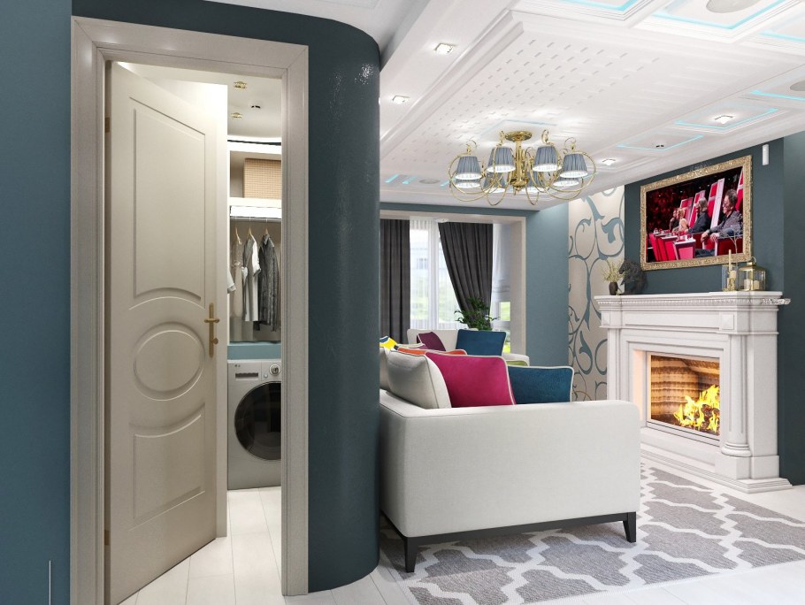 Проходная гостиная в хрущевке перепланировка