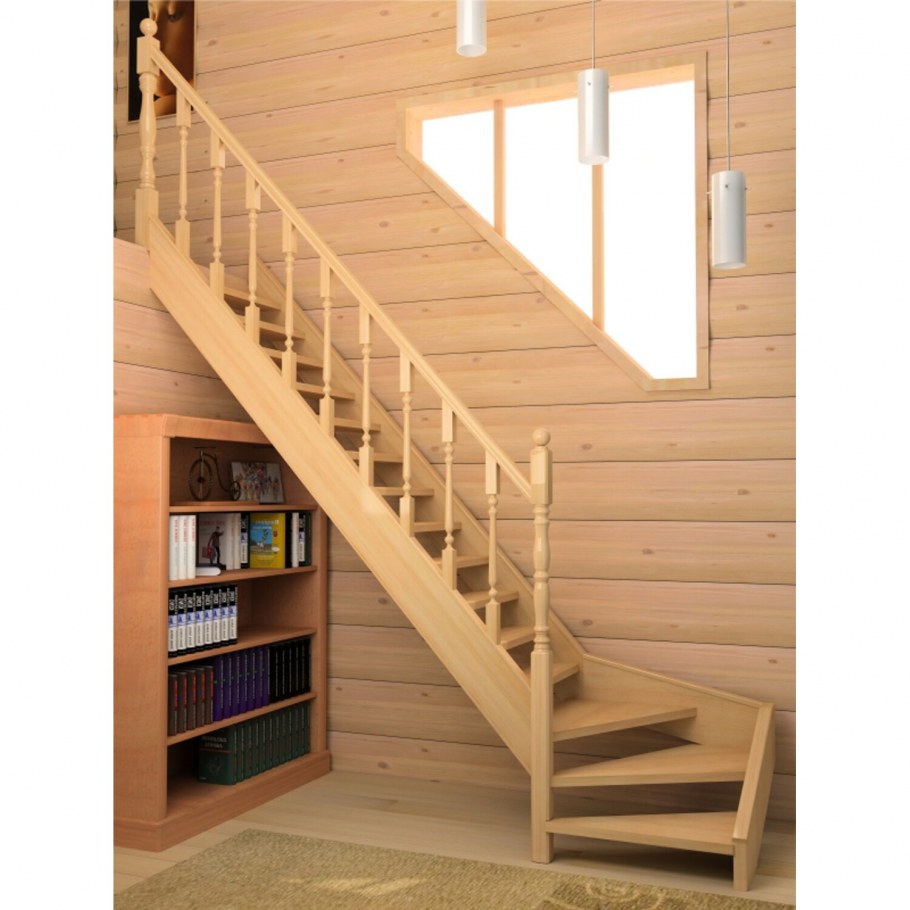 Красивые деревянные лестницы