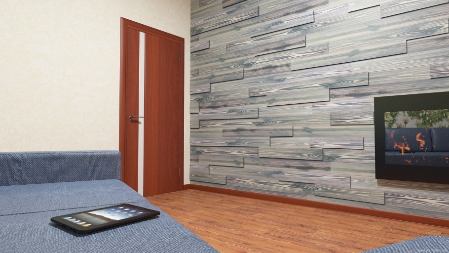 Панель МДФ Interior 3d дуб стоунвуд