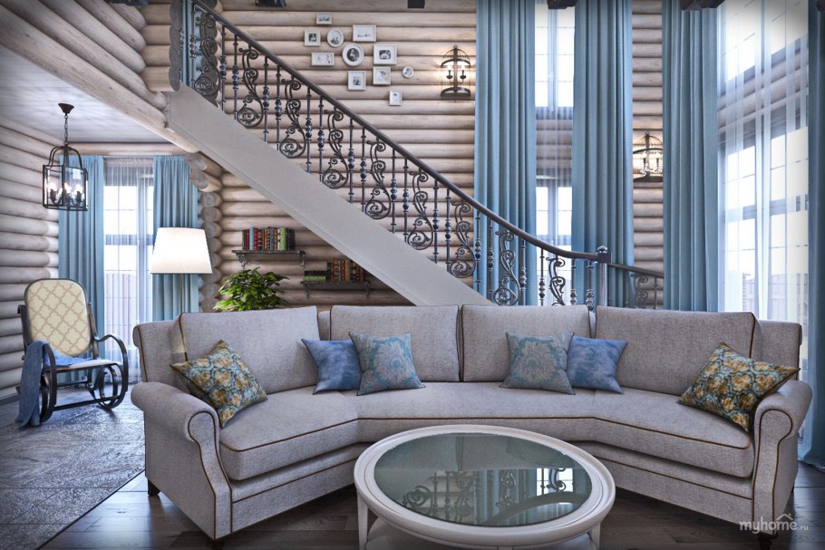 Шторы в гостиную со вторым светом