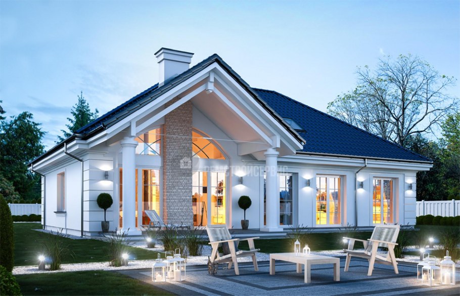 Красивые одноэтажные домики