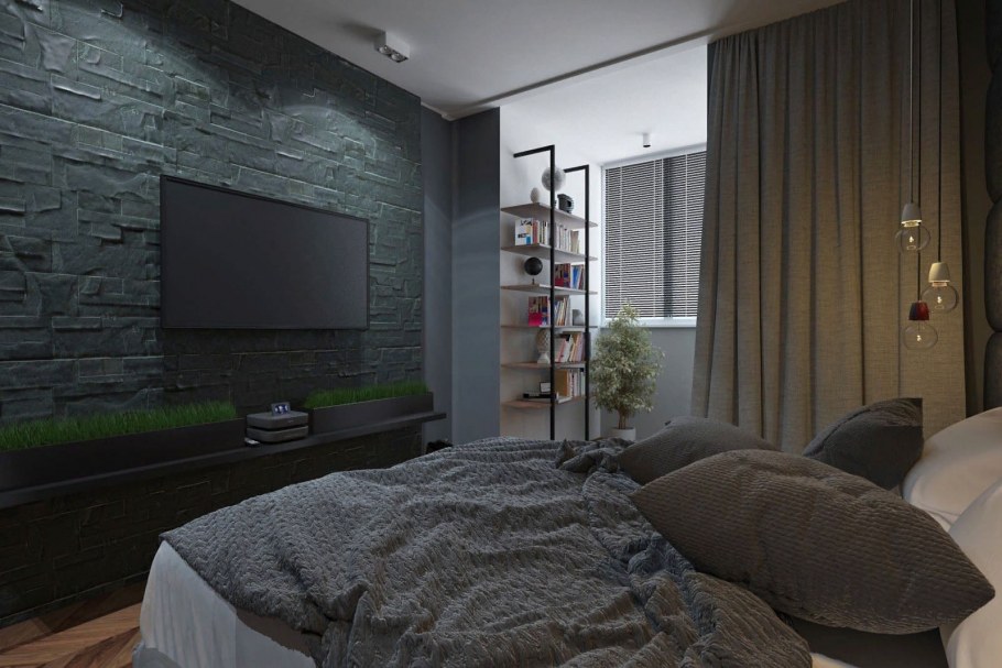 Комната в стиле лофт 12кв