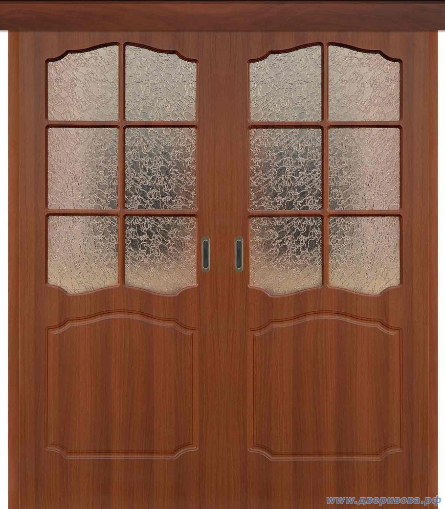 Дверь ПВХ Лидия итальянский орех