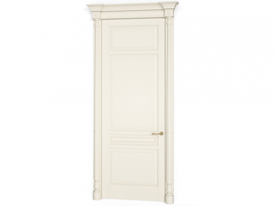 Двери экошпон межкомнатные классика белые