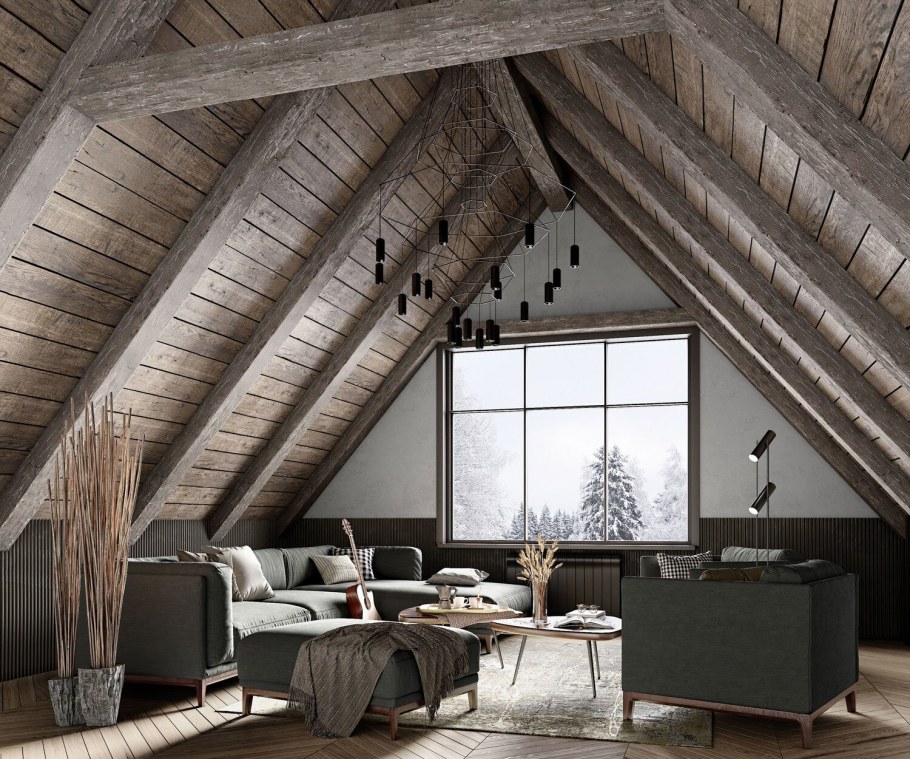 Потолочные балки под дерево