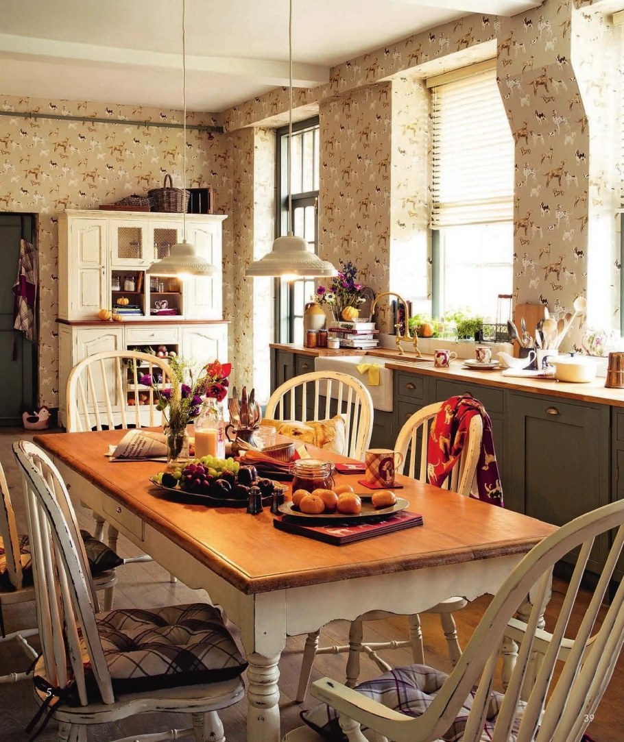 Кухня в стиле Кантри Эклектика Прованс