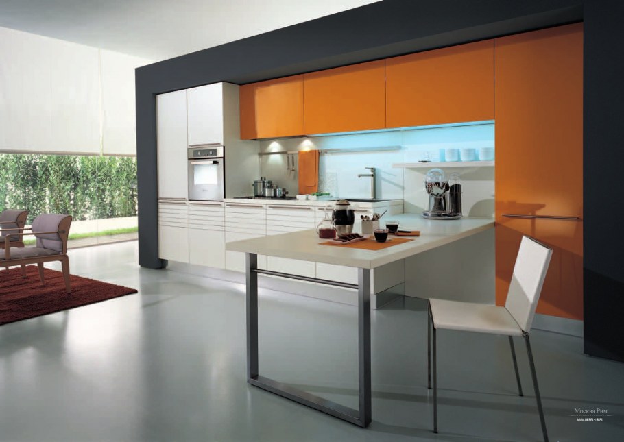 Прямая кухня Минимализм