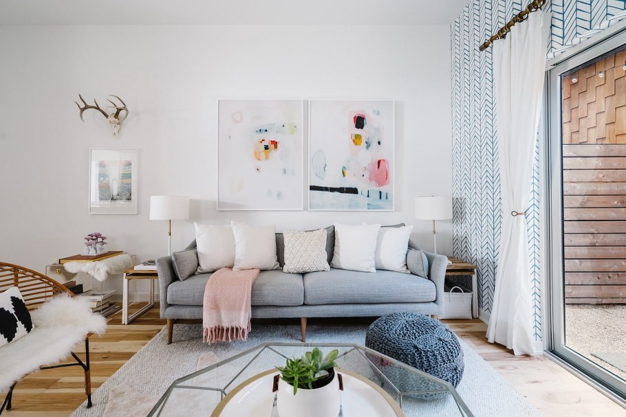 Скандинавский белый цвет стен Dulux