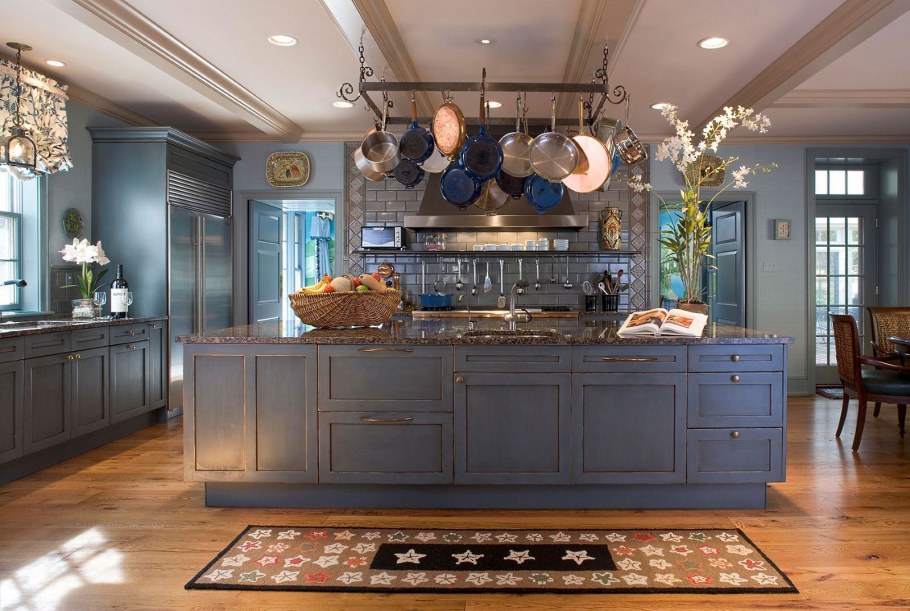 Кухня Кантри синяя