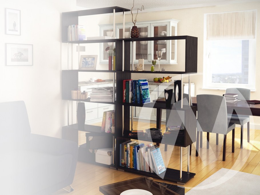 Стеллаж "зигзаг - 1" (венге) Риннер