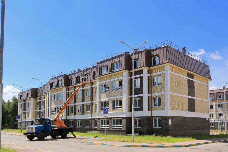 Ход строительства театральный парк Королев