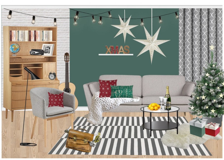 Визуализация интерьера коллаж