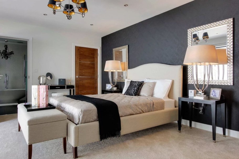 Сочетание бежевого и коричневого в интерьере