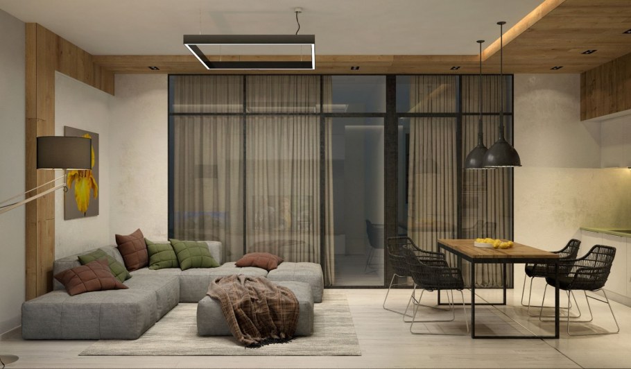 Экостиль с лофтом