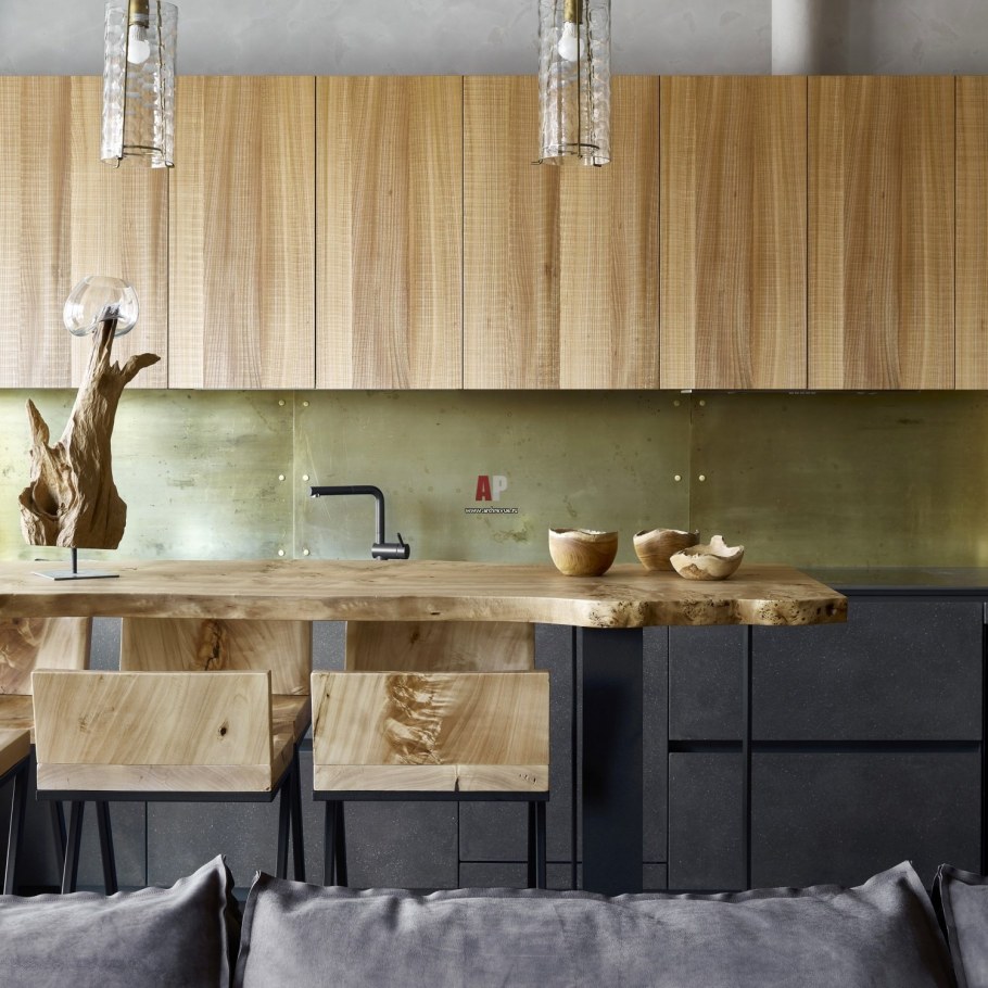 Кухня в стиле эко лофт