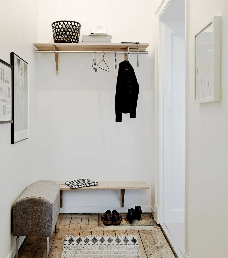 Минималистическая прихожая от икеа