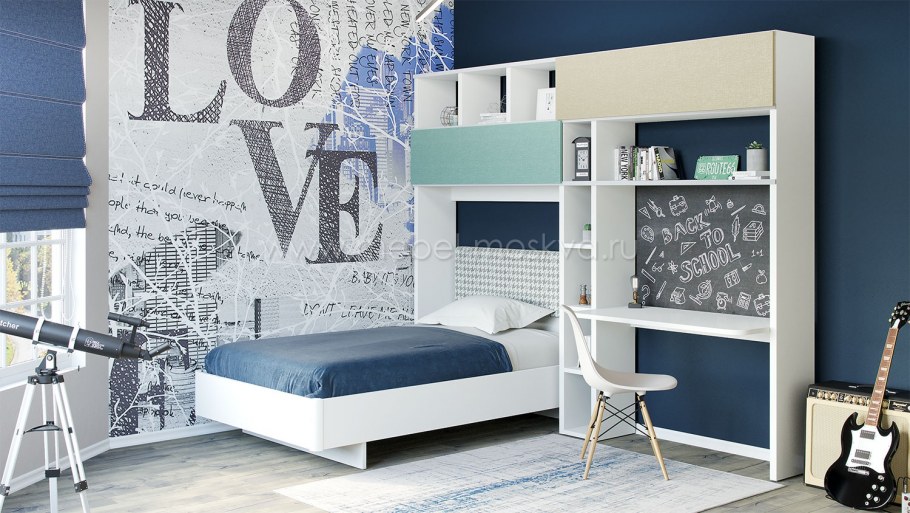 Стеллаж в комнату подростка