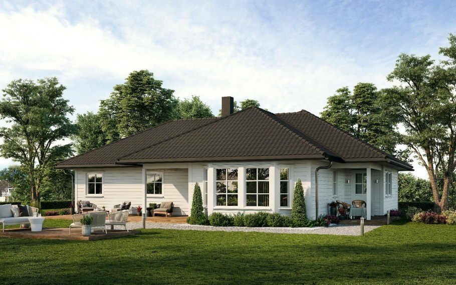 Одноэтажный дом в Норвегии