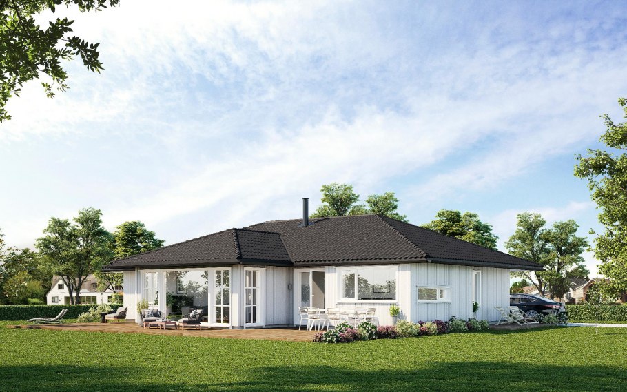 Дом Шале из клееного бруса 100кв м