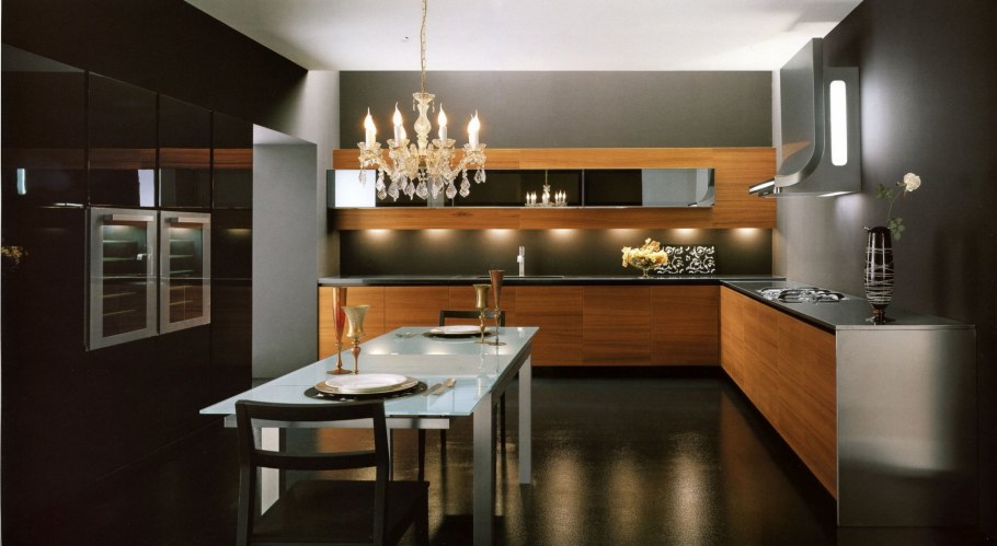 Кухня дорогая современная