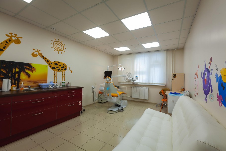 Стены в стоматологическом кабинете