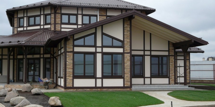 ОСБ фасад фахверк