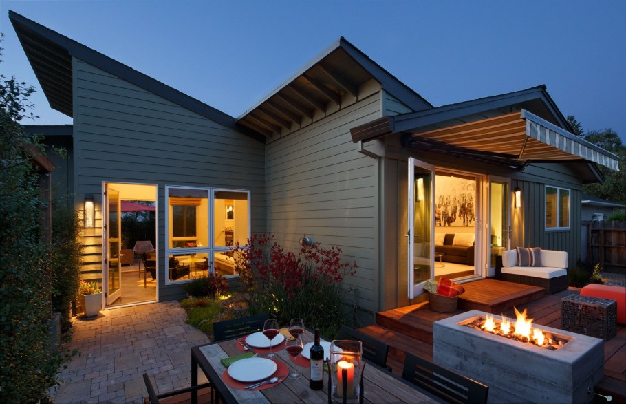 Современный интерьер дачного домика