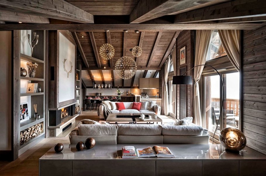 Скандинавия интерьер в стиле Шале