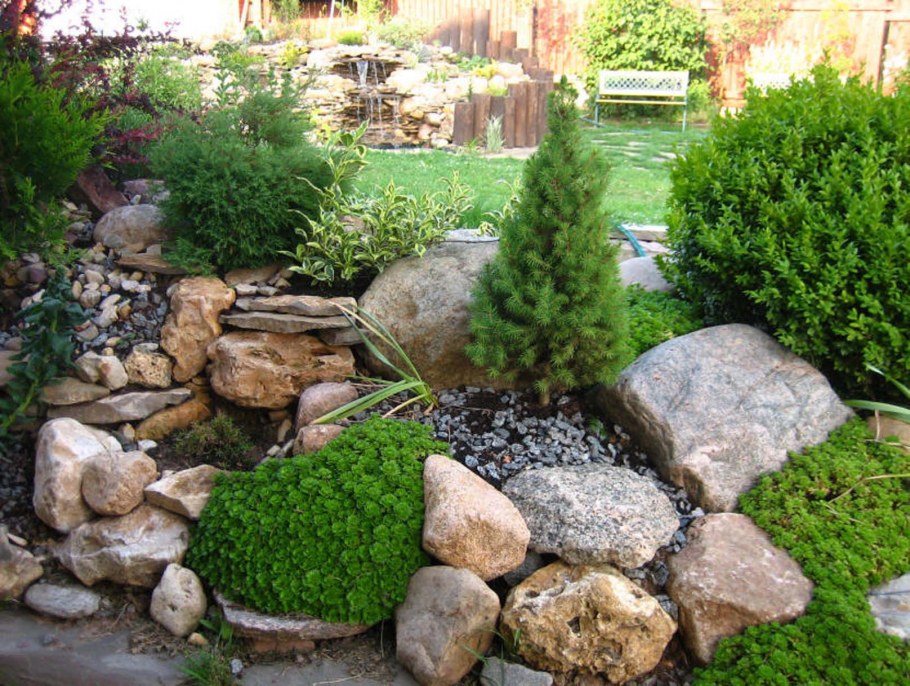 Рокарий с альпийской горкой