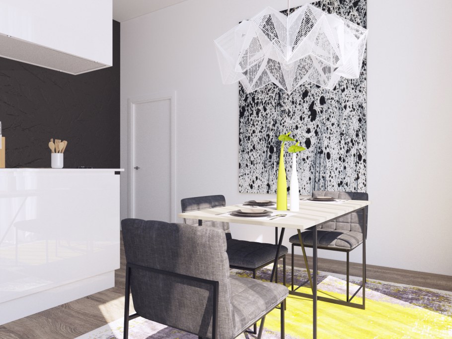 Современный модный интерьер