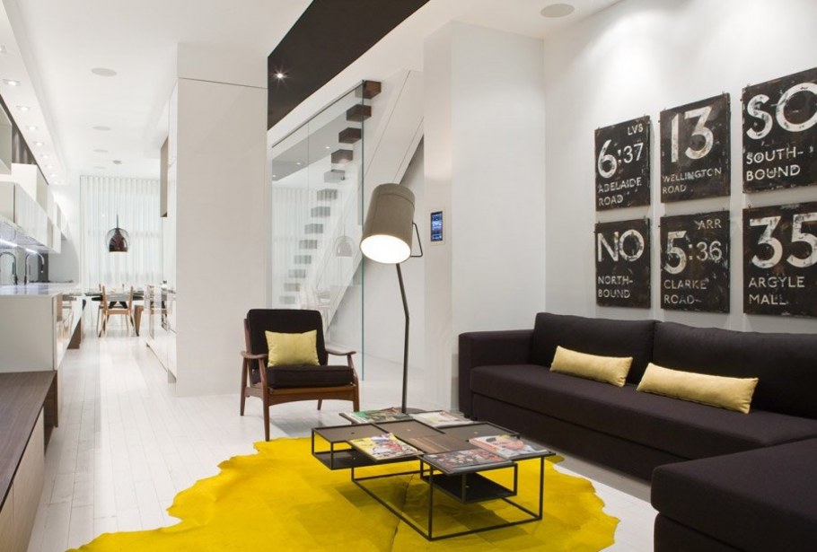 Бежевый интерьер с черными акцентами