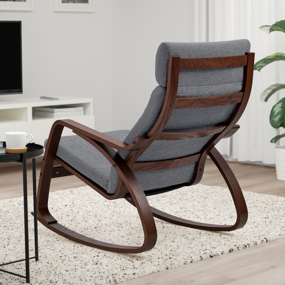 Икеа кресло ПОЭНГ зеленое