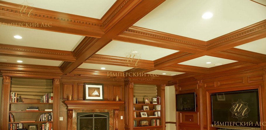 Потолок классика дерево
