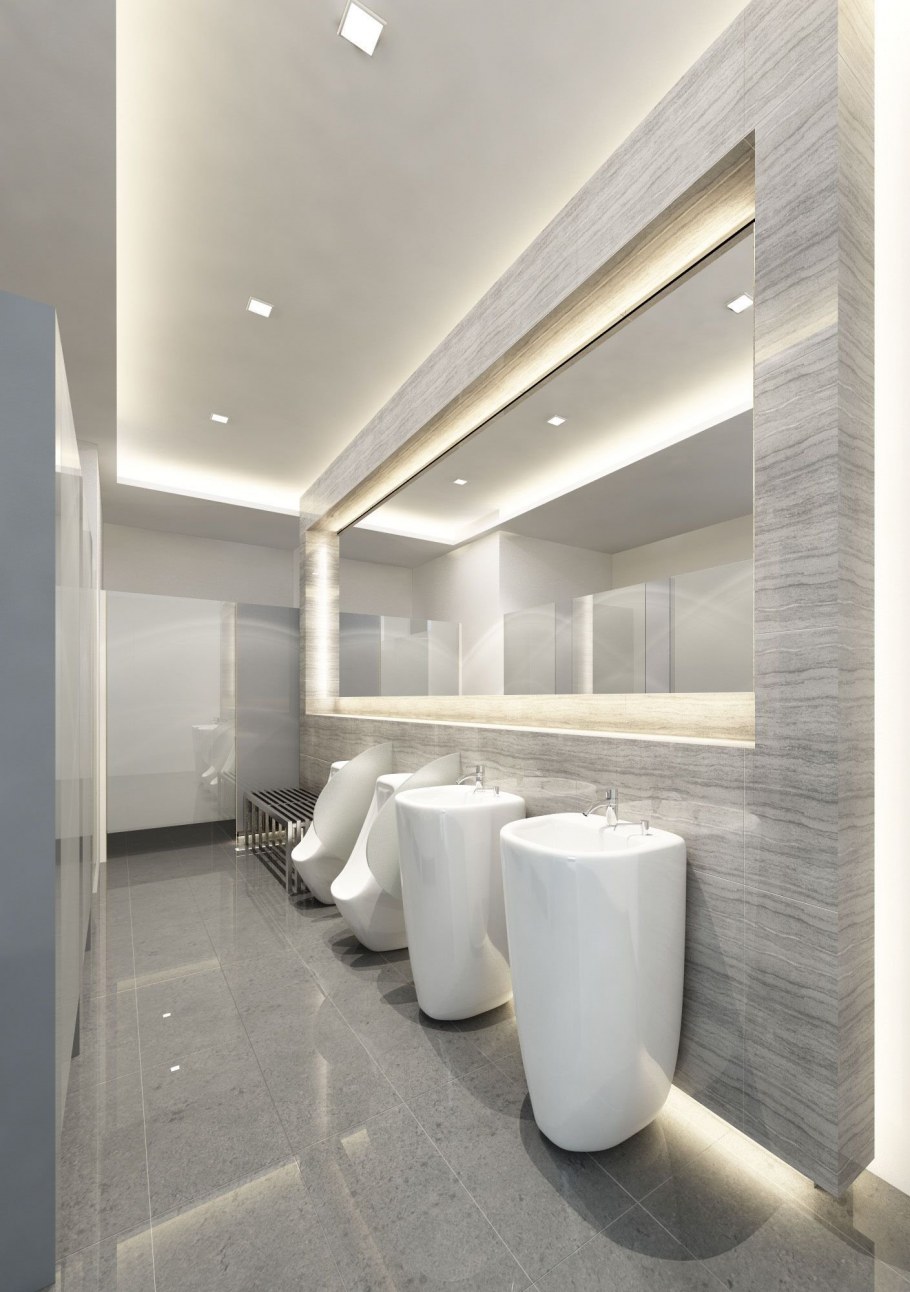 Санузел в офисе дизайн