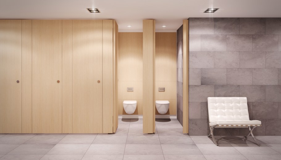 Интерьер офисных туалетов